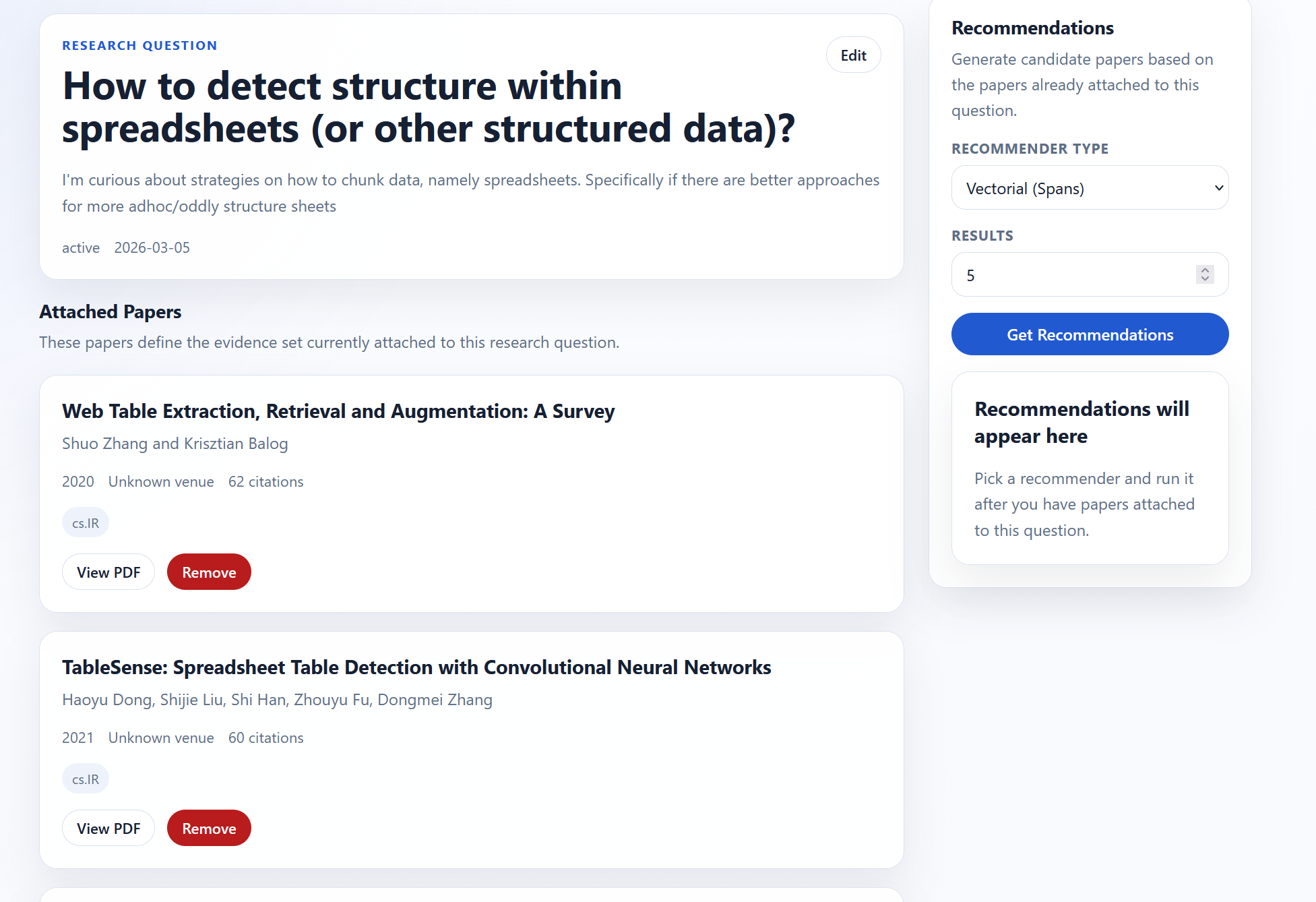 Research hub landing page